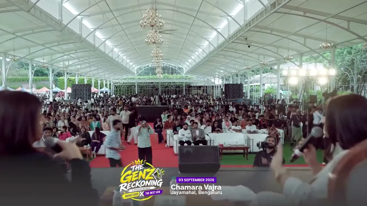 A packed audience at The GenZ Reckoning, Jayamahal