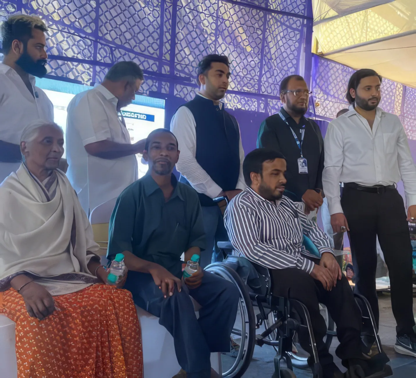 Beneficiaries at a mega health camp